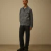 Pantalones de denim 3/1 sin costuras laterales