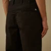 Pantalones holgados con pinzas de gabardina de algodón