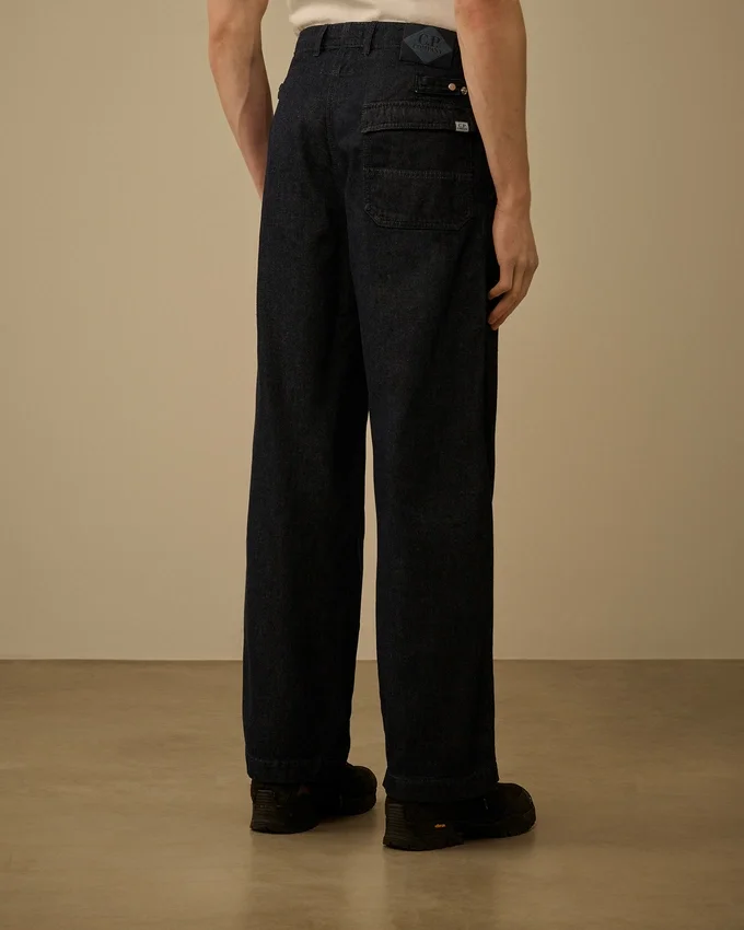 Pantalones holgados de denim 3/1