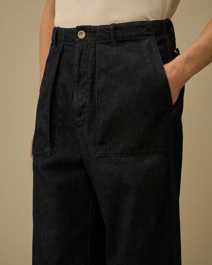 Pantalones holgados de denim 3/1