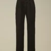 Pantalones holgados de gabardina de algodón