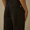 Pantalones holgados de gabardina de algodón