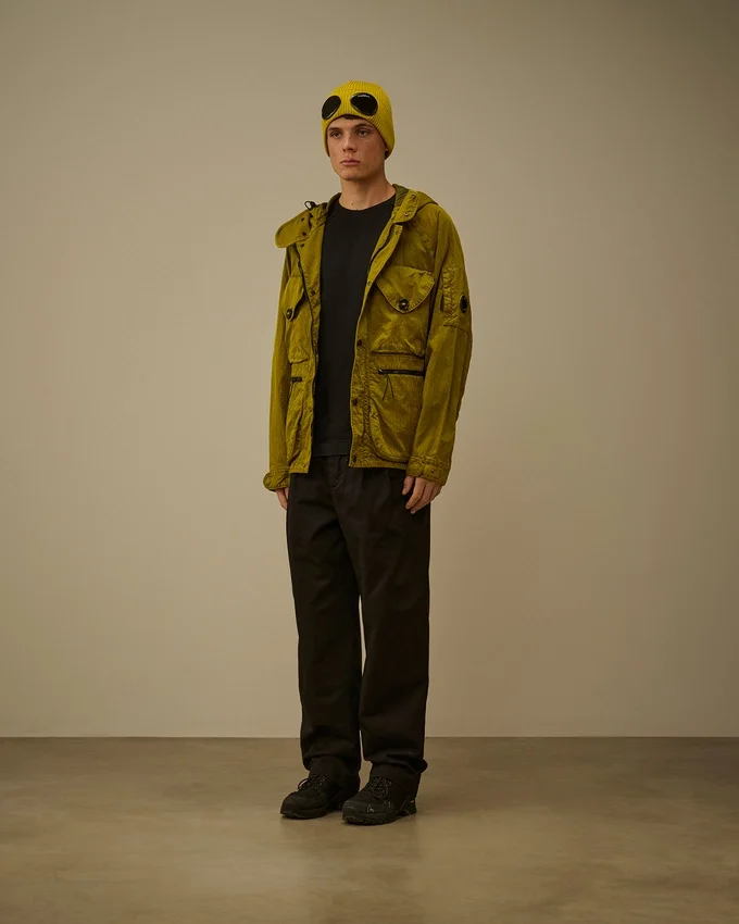Pantalones holgados de gabardina de algodón