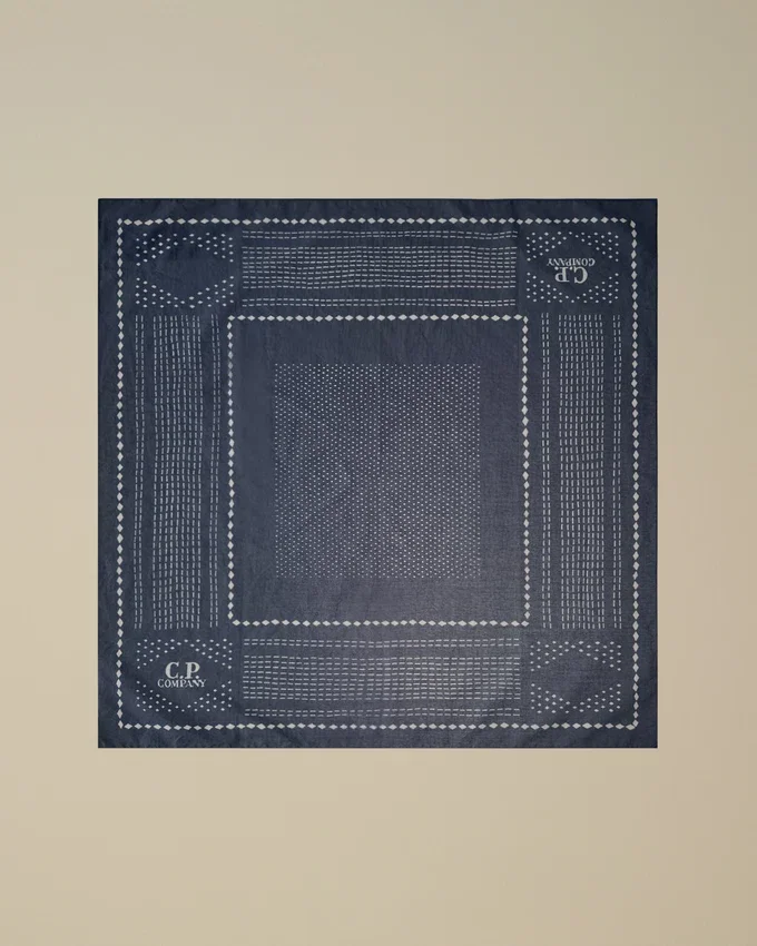 Pañuelo de muselina con logotipo estampado