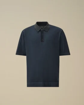 Polo de crepé de algodón con doble teñido