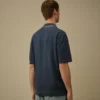 Polo de crepé de algodón con doble teñido