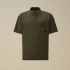 Polo de jersey 20/1 con acabado metalizado