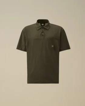 Polo de jersey 20/1 con acabado metalizado