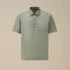 Polo de manga corta con logotipo, confeccionado en jersey Gasato mercerizado 70/2