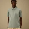 Polo de manga corta con logotipo, confeccionado en jersey Gasato mercerizado 70/2