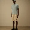 Polo de manga corta con logotipo, confeccionado en jersey Gasato mercerizado 70/2