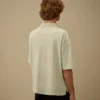 Polo de manga corta con logotipo cuadrado en jersey 20/1