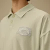 Polo de manga corta con logotipo cuadrado en jersey 20/1