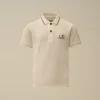 Polo de manga corta con logotipo en piqué elástico U16