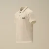 Polo de manga corta con logotipo en piqué elástico U16