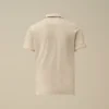 Polo de manga corta con logotipo en piqué elástico U16