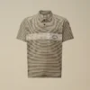 Polo de manga corta con logotipo estampado en jersey 20/1
