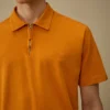 Polo de manga corta con media cremallera de jersey 1020