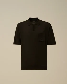Polo de manga corta de hilo Lisle