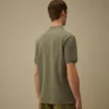 Polo de manga corta de piqué 24/1 teñido con pigmentos