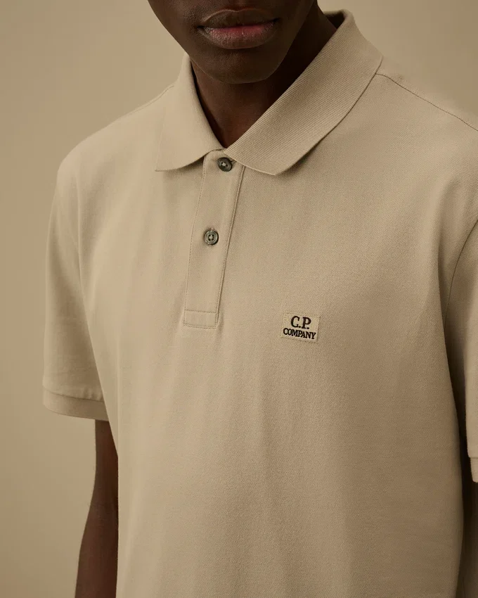 Polo de manga corta de piqué elástico