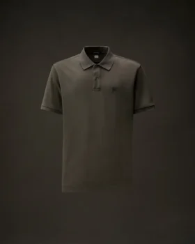 Polo de manga corta de piqué elástico de la Metropolis Series