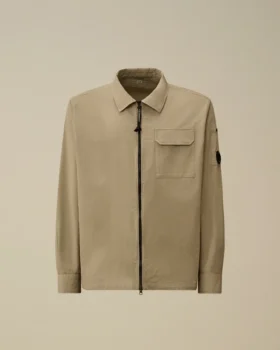 Sobrecamiseta con cremallera para lentes de gabardina orgánica