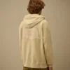 Sudadera con capucha, corte holgado y cremallera, de forro polar diagonal