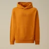Sudadera con capucha de felpa de algodón diagonal