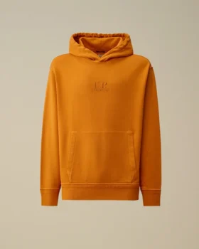 Sudadera con capucha de felpa de algodón diagonal