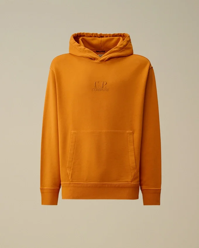 Sudadera con capucha de felpa de algodón diagonal