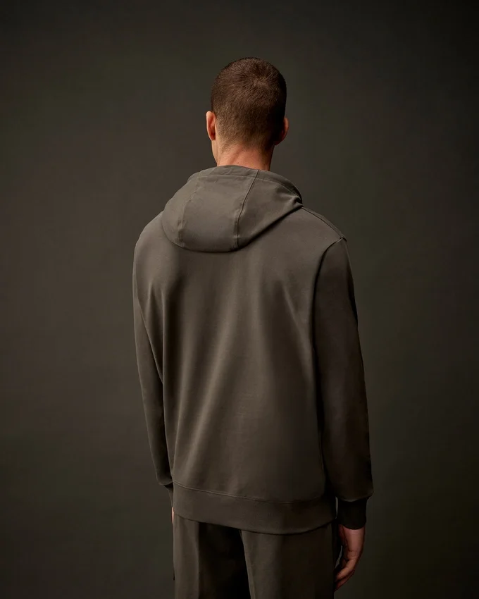 Sudadera con capucha de forro polar elástico de la Metropolis Series