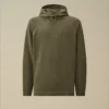 Sudadera con capucha de piqué grueso