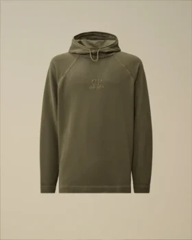 Sudadera con capucha de piqué grueso