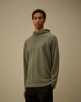 Sudadera con capucha de piqué grueso