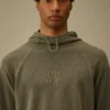 Sudadera con capucha de piqué grueso