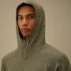 Sudadera con capucha de piqué grueso