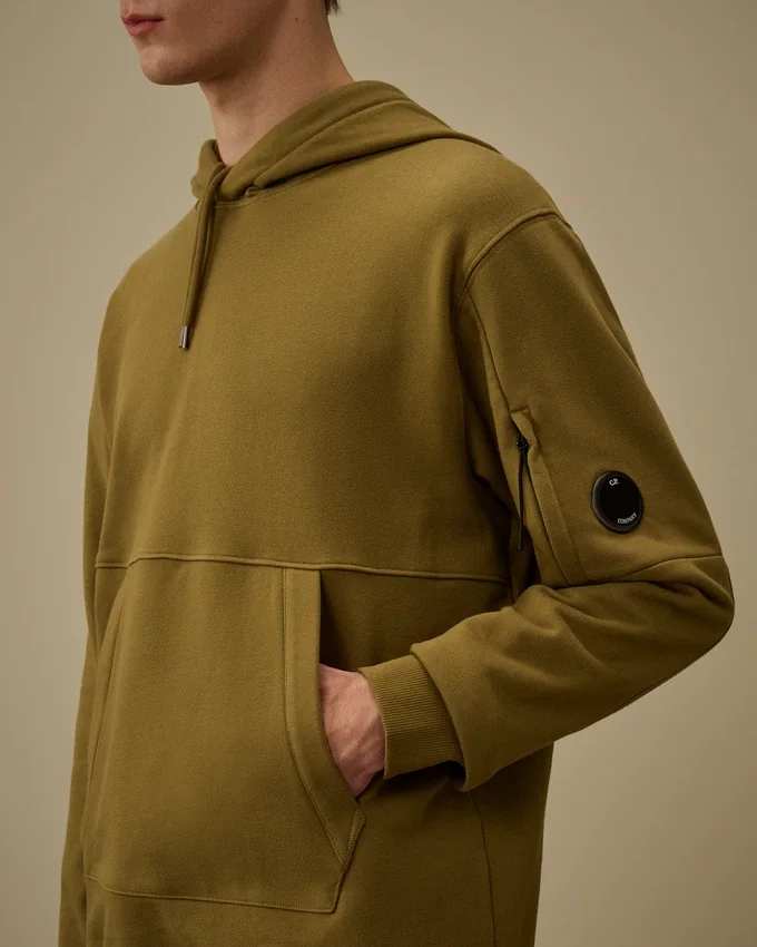 Sudadera con capucha «Lens» de felpa diagonal en relieve