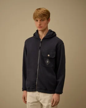 Sudadera con capucha y cremallera de felpa Malfilè