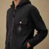 Sudadera con capucha y cremallera de felpa Malfilè