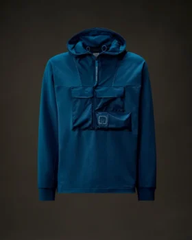Sudadera con capucha y media cremallera de forro polar elástico de la Metropolis Series