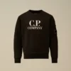 Sudadera con cuello redondo y logotipo U16 de forro polar diagonal