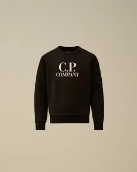 Sudadera con cuello redondo y logotipo U16 de forro polar diagonal