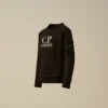 Sudadera con cuello redondo y logotipo U16 de forro polar diagonal