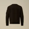 Sudadera con cuello redondo y logotipo U16 de forro polar diagonal