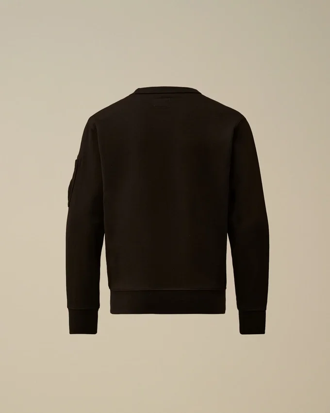 Sudadera con cuello redondo y logotipo U16 de forro polar diagonal