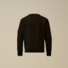 Sudadera con cuello redondo y logotipo U16 de forro polar diagonal