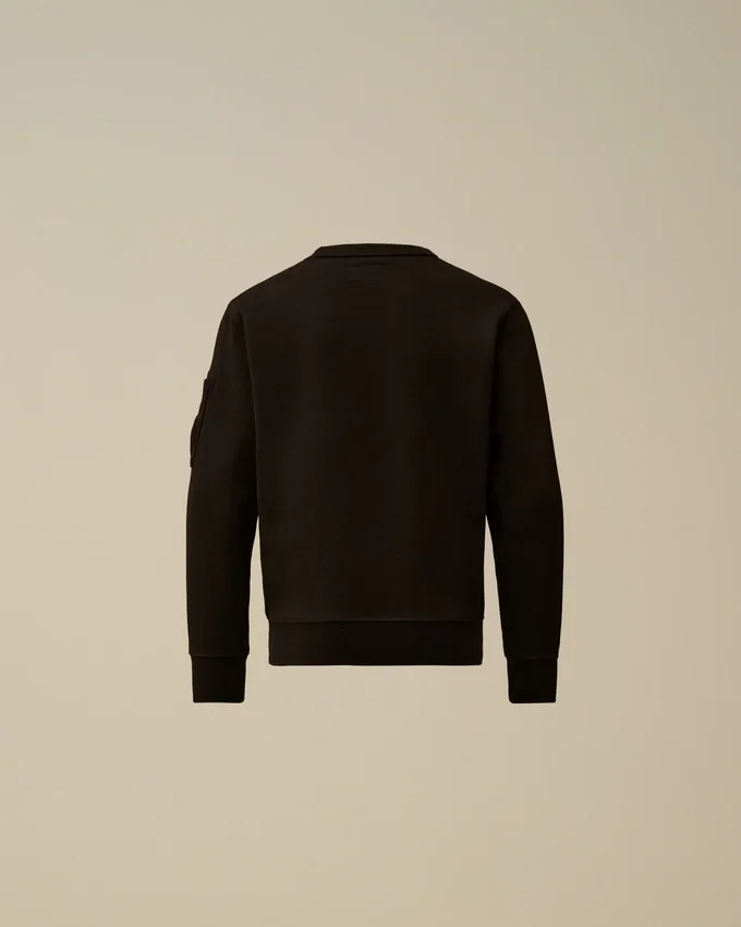 Sudadera con cuello redondo y logotipo U16 de forro polar diagonal