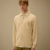 Sudadera de corte recto con cremallera, de jersey peinado 10/2