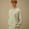 Sudadera de cuello alto holgada de jersey peinado 10/2